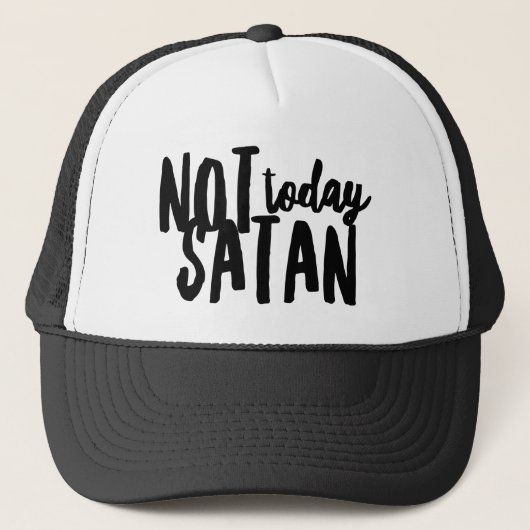 Niet vandaag satan Trucker Hat Pet (Voorkant)