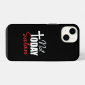Niet Vandaag Satan Zwart iPhone Hoesje (Achterkant horizontaal)