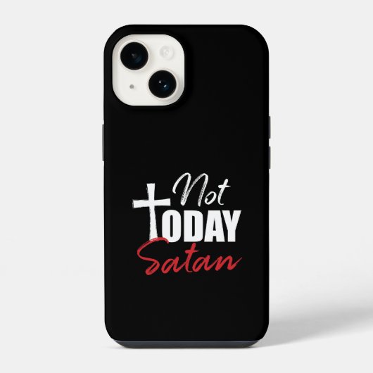 Niet Vandaag Satan Zwart iPhone Hoesje (Achterkant)
