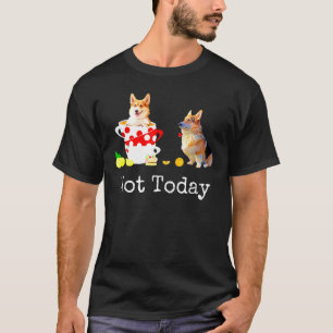 Niet Vandaag Schattige Corgi Hond Gekke Hoedenmake T-shirt