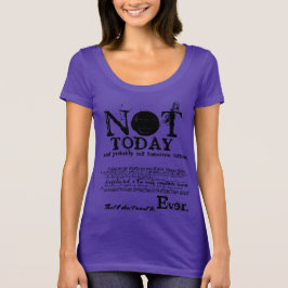 NIET VANDAAG Slogan statement trui T-shirt