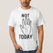 Niet vandaag stemming hand t-shirt (Voorkant)