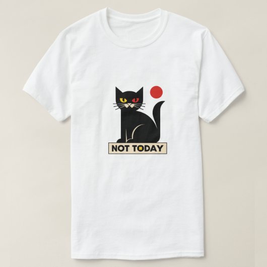 NIET VANDAAG T-SHIRT (Design voorkant)