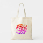 Niet vandaag tote bag (Achterkant)