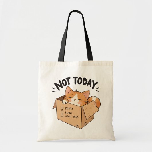Niet vandaag tote bag (Voorkant)