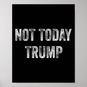 Niet vandaag Trump niet mijn President voor democr Poster