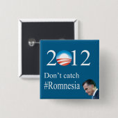 Niet vangen #Romnesia Vierkante Button 5,1 Cm (Voorkant /achterkant)
