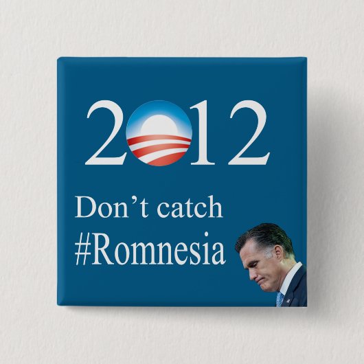 Niet vangen #Romnesia Vierkante Button 5,1 Cm (Voorkant)