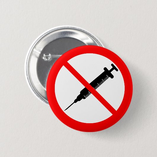 "NIET VAXXED"-BUTTON RONDE BUTTON 5,7 CM (Voorkant /achterkant)