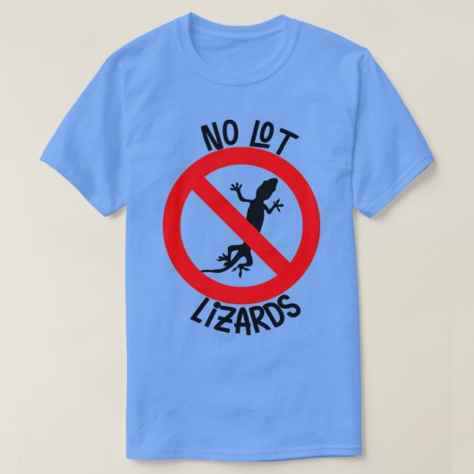 niet veel lizards t-shirt (Design voorkant)