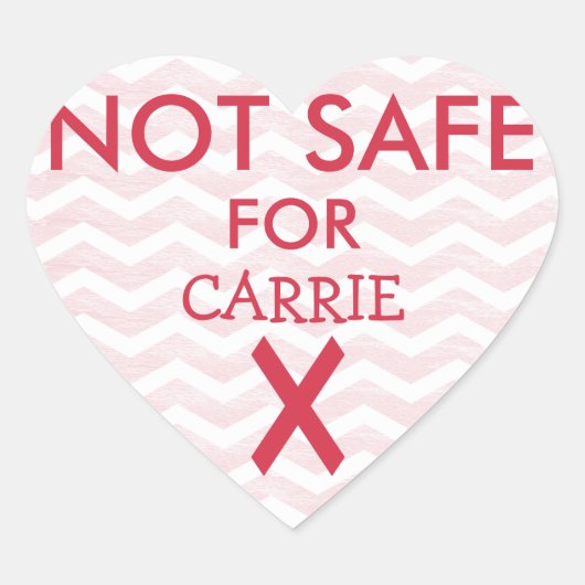 Niet Veilig Voedsel Stickers voor Speciale Diëten (Voorkant)