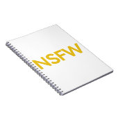 Niet veilig voor werk (NSFW) Notitieboek (Rechterzijde)