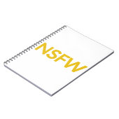 Niet veilig voor werk (NSFW) Notitieboek (Linkerzijde)