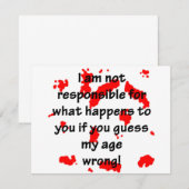 Niet verantwoordelijk (Voorkant / Achterkant)