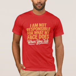 Niet verantwoordelijk  t-shirt