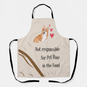 Niet verantwoordelijk voor Pet Hair Welsh Corgi Schort