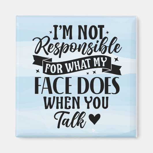 Niet verantwoordelijk voor Sarcastisch offensief Magneet (Voorkant)