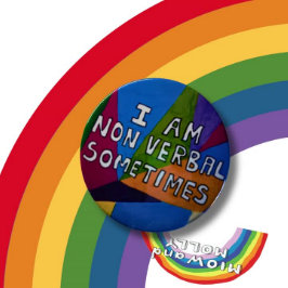 Niet-verbale autismespectrumstoornis ADHD autistis Ronde Button 3,2 Cm