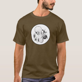 Niet verbonden - Octopus aan de telefoon T-shirt