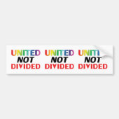 Niet verdeeld - rood, wit, blauw bumpersticker (Voorkant)
