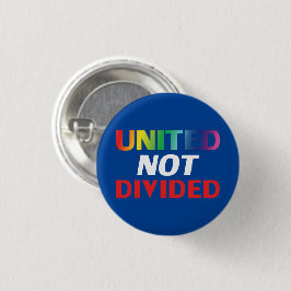 Niet verdeeld - rood, wit, blauw, lgbtq lgbt ronde button 3,2 cm
