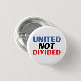 Niet verdeeld - rood, wit, blauw ronde button 3,2 cm