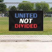 Niet verdeeld - rood, wit, blauw, zwart spandoek (Insitu)