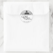 Niet vergeten - Helder Ronde Sticker (Tas)