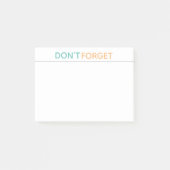 NIET VERGETEN NADERE notities Post-it® Notes (Voorkant)