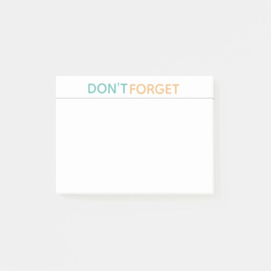 NIET VERGETEN NADERE notities Post-it® Notes (Voorkant)