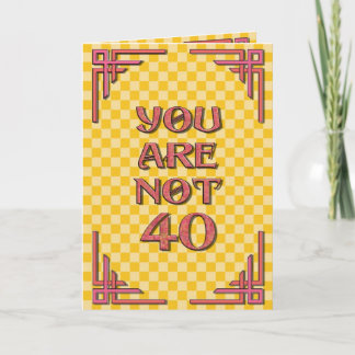 Niet Verjaardag 40 Kaart