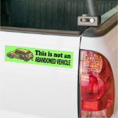 Niet verlaten bumpersticker (Op Truck)