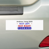 NIET VERLATEN NIET RECHTSTREEKS - Andrew Yang 2020 Bumpersticker (Op auto)