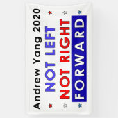 NIET VERLATEN NIET RECHTSTREEKS - Andrew Yang 2020 Spandoek (Verticaal)