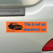 Niet verlaten Sinaasappel Bumpersticker (Op auto)