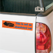 Niet verlaten Sinaasappel Bumpersticker (Op Truck)
