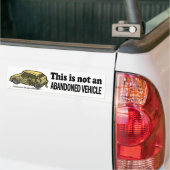 Niet-verlaten voertuig bumpersticker (Op Truck)