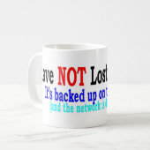 niet verloren geest koffiemok (Voorkant links)