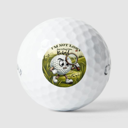 Niet Verloren, Ik Verstop Me - Grappige Gepersonal Golfballen (Voorkant)