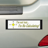 Niet verloren, maar opnieuw berekende GPS-Bumperst Bumpersticker (Op auto)
