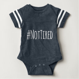Niet-vermoeide hashtag-baby romper