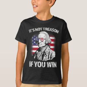 Niet verraad als je George Washington US Flag 4 wi T-shirt