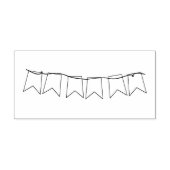 Niet-versierde kunststempel Banner Rubberstempel (Afrduk)