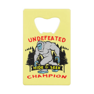 Niet-verslagen Champion Bigfoot 04 # Creditkaart Flessenopener