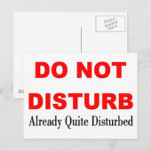 NIET VERSTOREN BRIEFKAART (Voorkant / Achterkant)