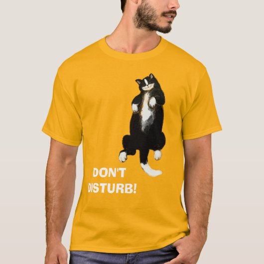 NIET VERSTOREN, Slaapkat T-shirt (Voorkant)