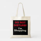 NIET VERSTOREN! TOTE BAG (Achterkant)