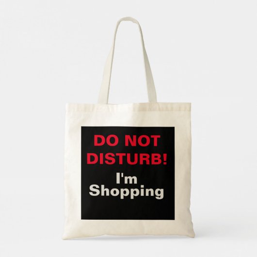 NIET VERSTOREN! TOTE BAG (Achterkant)