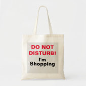 NIET VERSTOREN! TOTE BAG (Voorkant)