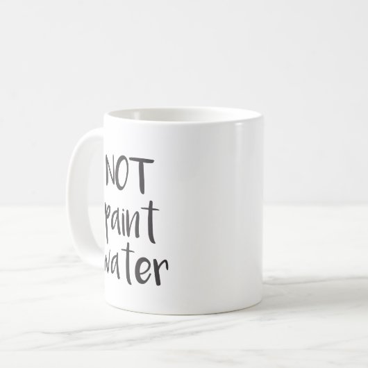 NIET verven Mok water (Voorkant links)